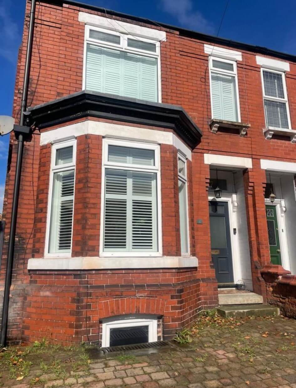 Lovely period terrace before repointing in Manchester